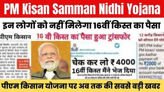 PM Kisan Samman Nidhi 16th Installment