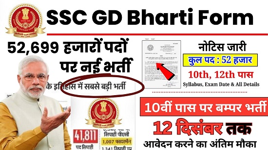 SSC GD Bharti Online Form